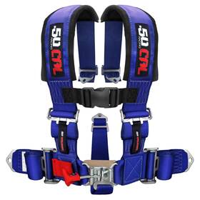 50 Caliber Racing 32132 Blue 5 Point 2 Inch Safety Race Harness Polaris Utv Rzr Xp 1000 900 800