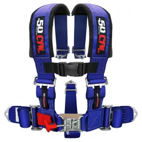 32132 50 Caliber Racing Blue 5 Point 2 Inch Safety Race Harness Polaris Utv Rzr Xp 1000 900 800