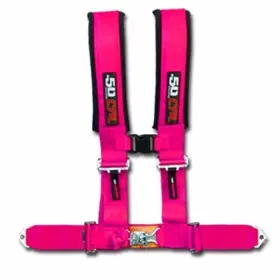 6008-a2-c 50 Caliber Racing Pink Race H Harness Seat Belt 4 Point Pads Sand Rail 2x2 Style Longtravel Car