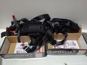 Aces Racing 321123321123 4 Point Harness With 2 Inch Padding Ez Buckle Technology Black Pair