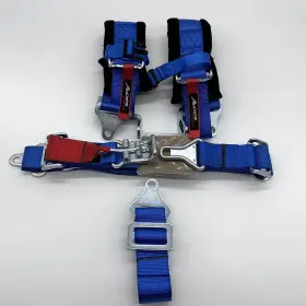 Aces Racing 665752581544 5 Point Harness With 2 Inch Padding E4 Certified Blue