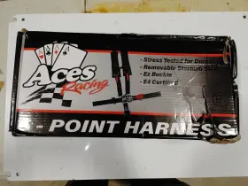 X00284y5gh Aces Racing 5 Point Harness With 2 Inch Padding E4 Certified Silver Y1cw