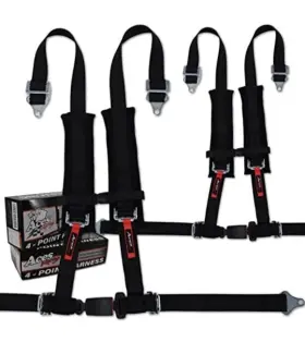 X004jaalqv Aces Racing 4 Point Harness With 2 Inch Padding Ez Buckle Technology Black