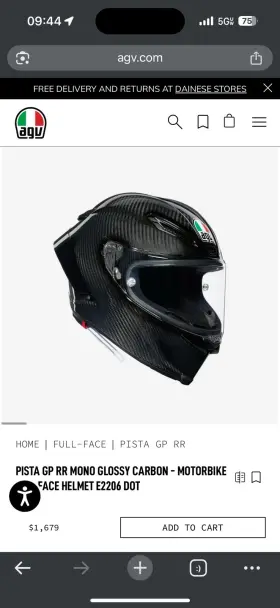 12345 Agv Pista Gp Rr