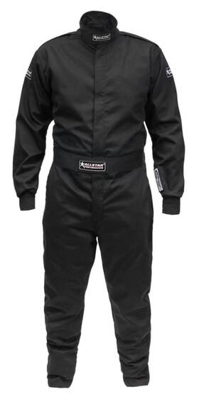 All Star Performance 848238097443 Go Kart Cart Cyber Stock Car Racing Suit Sfi 3.2a/1 S/l Black Large Adult Small