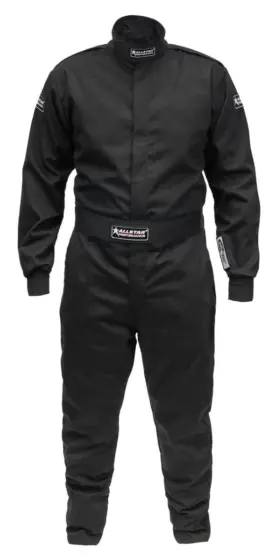 All Star Performance 848238097443 Go Kart Cart Cyber Stock Car Racing Suit Sfi 3.2a/1 S/l Black Large Adult Small