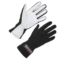 910011 Allstar Performance Single Layer Racing Gloves Non-sfi Black Pair - Choose Size