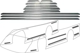 All23107 Allstar Performance Lm Alum Body Brace Kit All23107 Allstar Performance Lm Alum Body Brace Kit