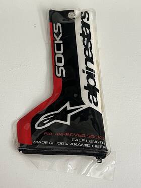 Alpinestars 021506338383 470405 Nomex Cream / White Large Socks