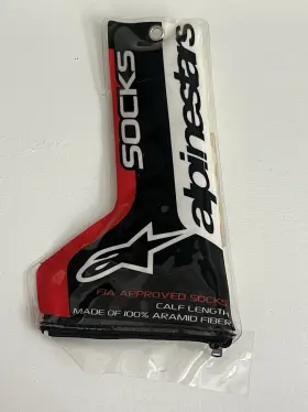 470405 Alpinestars 021506338383 Nomex Cream / White Large Socks