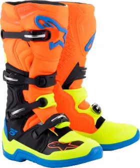 2015015-4755-9 Alpinestars - Tech 5 Boots Blue/orange/yellow Fluo Size 9