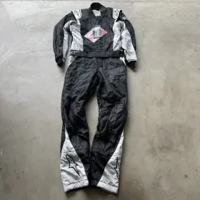 3352822-1950-46 Alpinestars Track Suit Atom Sfi5 Silver/black Size 46