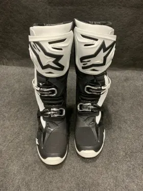 2010020-12 Alpinestars 3410-2451 Tech 10 Motorcycle Boots Size Us 8 Black/white