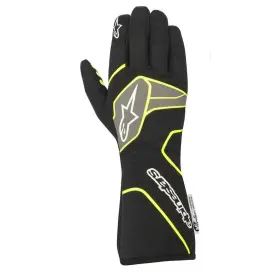 3551120sml155 Alpinestars Tech-1 Race V2 Racing Gloves Black/yellow Small Sfi Fia New