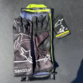 3552123-1169 Alpinestars Tech-1 K Race V2 M Medium Kart Gloves Black/white