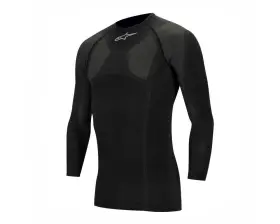 4756212-10a-2xxs Alpinestars Kx Winter Long Sleeve Racing Race Top Black Xxs/xs