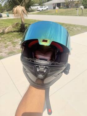 Alpinestars 82001241902 Motorcycle Helmet Integral Supertech R10 Solid Black Gloss