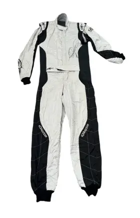 Rs.188.10 Alpinestars Motorsport Suit White/blk Sz 50 Euro Fia 2012 Autographed