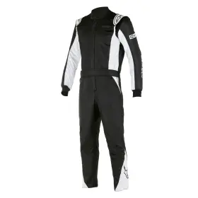 3352822-119-60 Alpinestars Usa - Atom Sfi Black/silver 60 Bootcut Suit