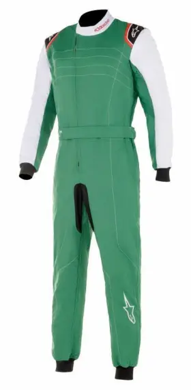 3356019-623-40 Alpinestars Usa Kmx-9 V2 Karting Racing Race Suit Green/white/red Multi Sizes