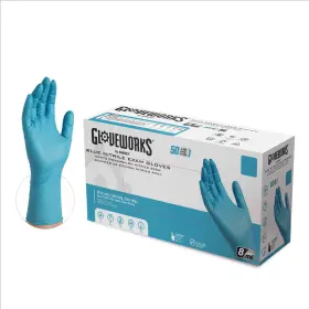 Ammex Corporation 697383403643 Xl Gloveplus Hd Pf Textured Extra Long Nitrile