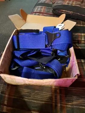 Ad2bkea4bu Aniki Dynamics Blue 4 Point Aircraft Buckle Racing Seat Belt Harness