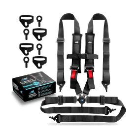 As-4p-harness Apevie Simulator 4-point Harness Restraint 2 Inch Strap And 3-inch Padding Universal Racing