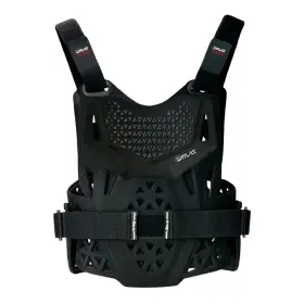 A1011-01-000 Atlas Charger Peewee Black Ce L1 - Level 1 Chest Protector For Motocross And Bmx