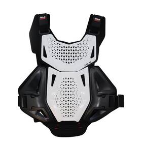 Atlas A1071-00-000 Charger Youth Hybrid Ai Chest And Back Protector - White Ce Level 1