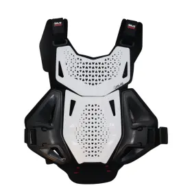 A1071-00-000 Atlas Charger Youth Hybrid Ai Chest And Back Protector - White Ce Level 1