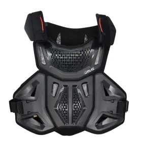 A1150-01-010 Atlas Defender 2.0 Chest And Back Protector - Black S/m -ce Stoneshield En 14021
