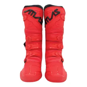 A5000-02-08 Atlas Traction Boots For Racing And Powersports - Adult Size 8 Red