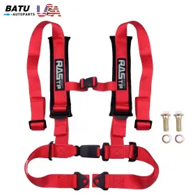 Bag035-red-us Batu Motorsports Universal 4 Point 2 Inch Straps Auto Harness Seat Belt Red
