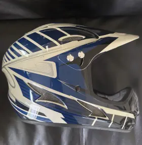 Bell 146244417879 Exodus Full-face Bike Helmet With Chinbar Black/blue/white