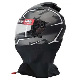 7107625aw Bell Qualifier Top Air Utv-sxs Helmet Large Black/white Camo Wired For Radio