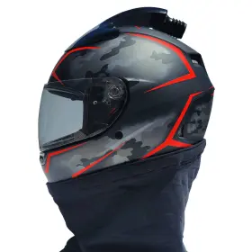 7107908a Bell Qualifier Top Air Utv-sxs Helmet Size Small Black/red Camo In Stock
