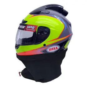 7165695a Bell Qualifier Dlx Top Air Utv-sxs Helmet X-large Flou Yellow Protint Shield