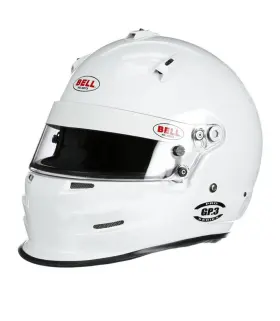 1417a22 Bell Helmets - Gp3 Sport White 58-59 Full-face Racing Helmet