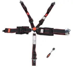 Bb1220200 Butlerbuilt Elite 5 Point Harness Camlock Black Sfi