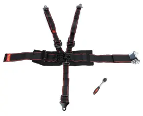 Bb1220916 Butlerbuilt Elite 5 Point Harness Latch And Link Black Sfi
