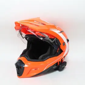 Cx950-v2 Castle X Cx950 V2 Modular Snow Helmet With Electric Shield - Glossy Orange Large
