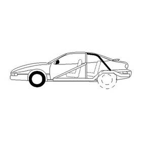 Competition Engineering C3195 Chrome-moly Rear Rollbar Struts