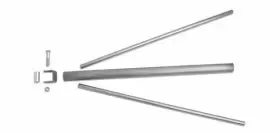 Competition Engineering C3450 3450 Pack Mount Parachute Mild Steel Natural Each