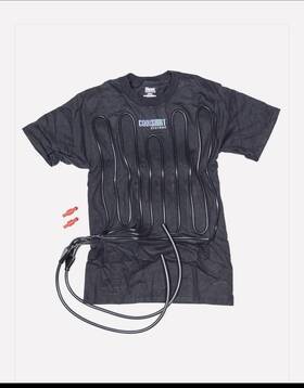 Cool Shirt Systems 15763 Cooling Black Large Regular Fit Hanes Beefy-t