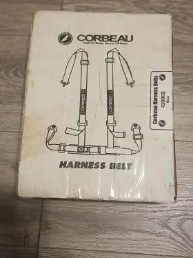 43005s Corbeau Harness Belt Blue 3 Point Snap-in