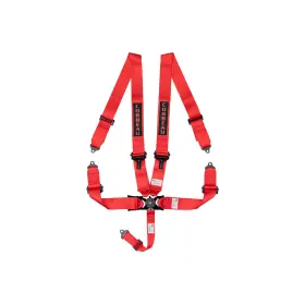 53007b Corbeau Seat Belt Harness 5-point Camlock Bolt-in Red