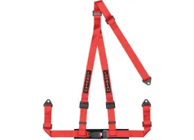 43007b Corbeau Usa Llc 3-point Red Bolt-in Harness Belt