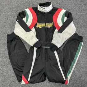 Cik-fia2001 Cordura 2001/114 Vintage Wallana Level 2 Cik-fia2001/114 Black Kart Racing Suit -size 50