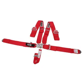 11002 Crow Bolt-in 5-point Racing Harness Pull Down Red