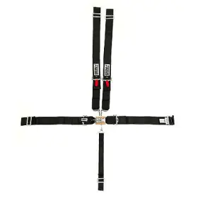 11014 Crow Safety Gear - 5-pt Harness Small Latch Blk Wrap Around Pull Dow